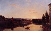 Thomas Cole Sunset of the Arno oil on canvas
